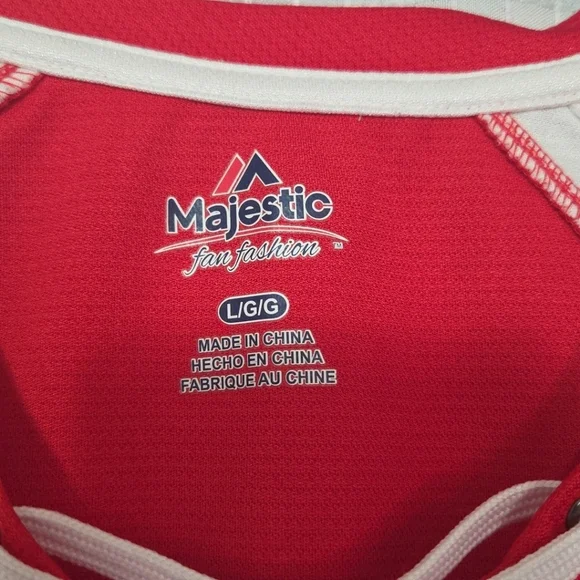 St Louis Cardinal  Women’s L Red MLB  Majestic Jersey - Picture 4 of 8